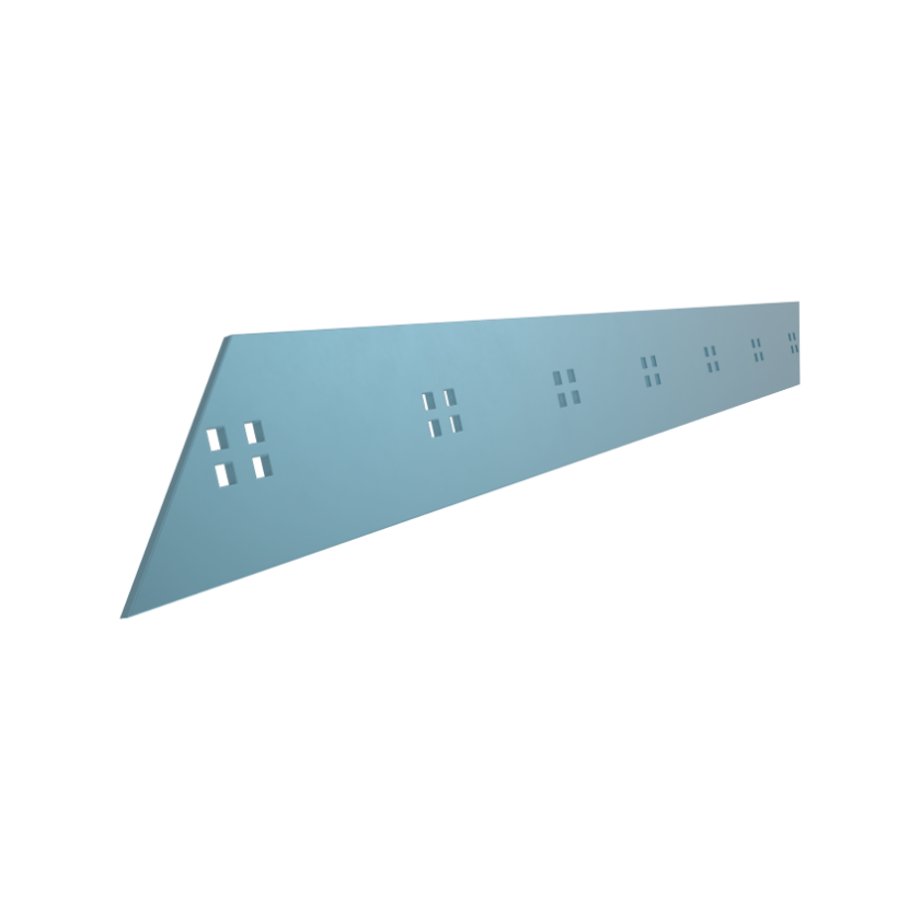 Borox snedkapade vägstål, diagonally cut blades